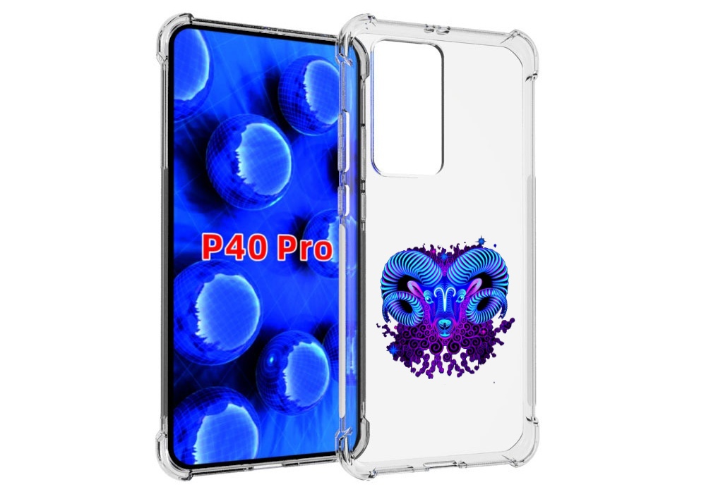 

Чехол MyPads знак зодиака овен 2 для Huawei P40 Pro противоударный, Прозрачный, Tocco
