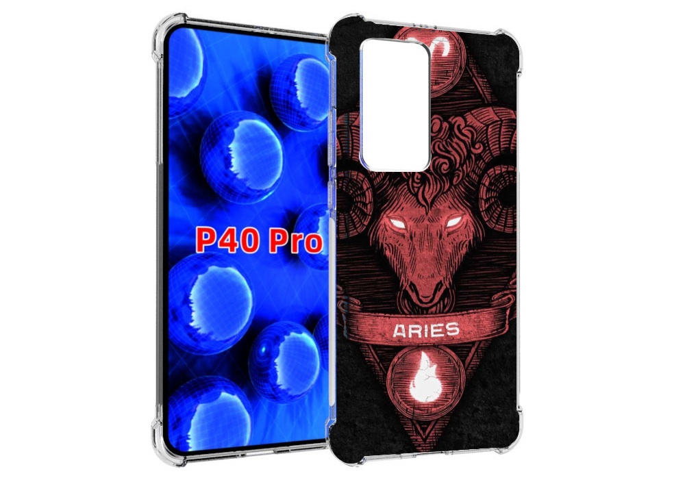 

Чехол MyPads знак зодиака овен 6 для Huawei P40 Pro противоударный, Прозрачный, Tocco