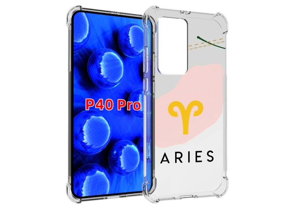 

Чехол MyPads знак зодиака овен 7 для Huawei P40 Pro противоударный, Прозрачный, Tocco
