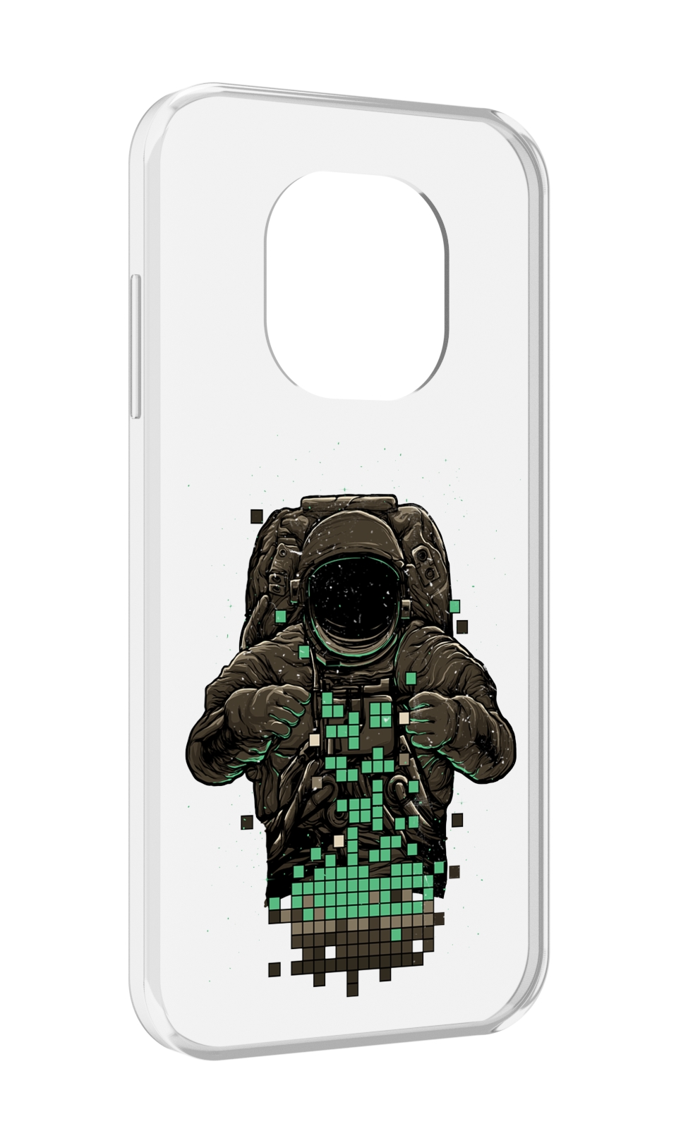 

Чехол MyPads космонавт с пикселями для Blackview BL8800 / BL8800 Pro, Прозрачный, Tocco