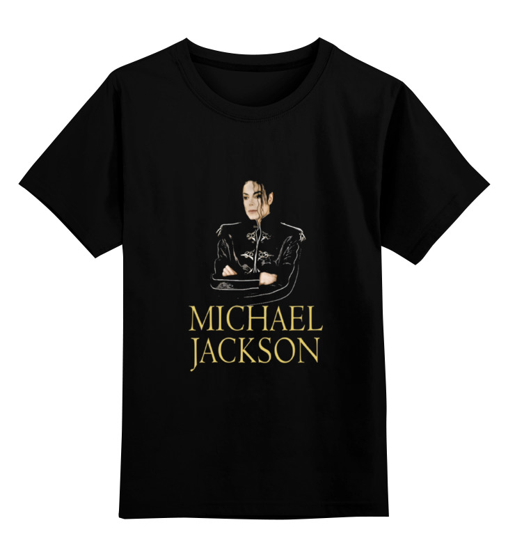 Футболка детская Printio Michael jackson цв. черный р. 116 футболка детская printio michael jackson цв голубой р 140