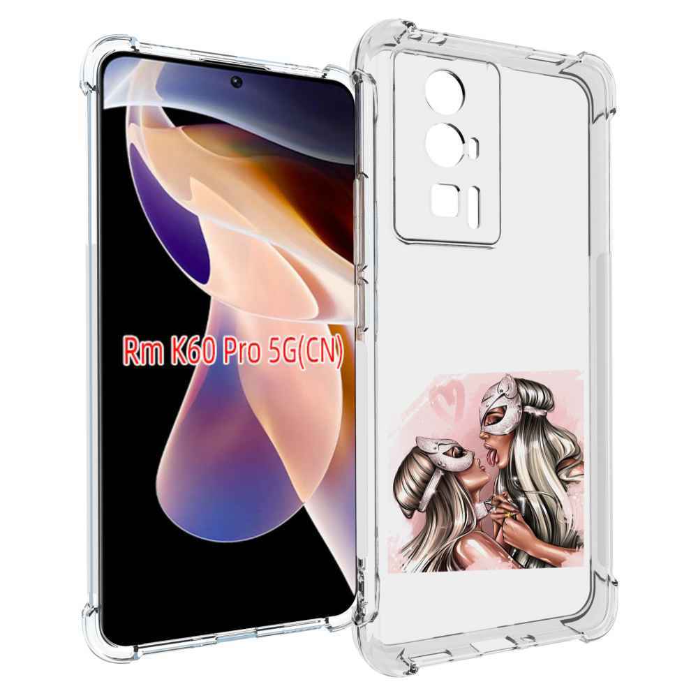 

Чехол MyPads девушки-поцелуй женский для Xiaomi Redmi K60 Pro, Прозрачный, Tocco