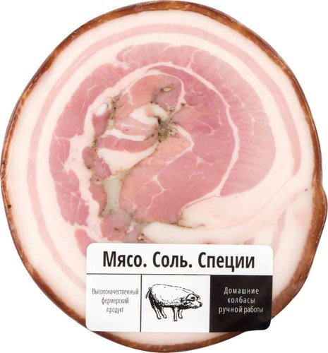 

Панчетта Мясо.Соль.Специи рулет варено-копченый