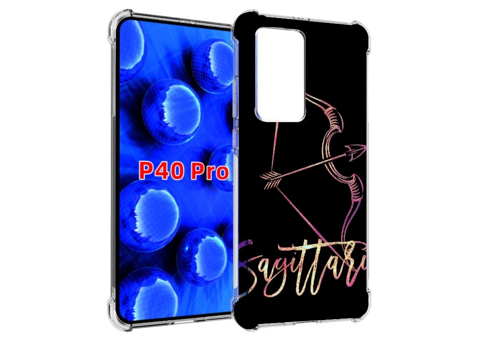 

Чехол MyPads знак зодиака стрелец 3 для Huawei P40 Pro противоударный, Прозрачный, Tocco