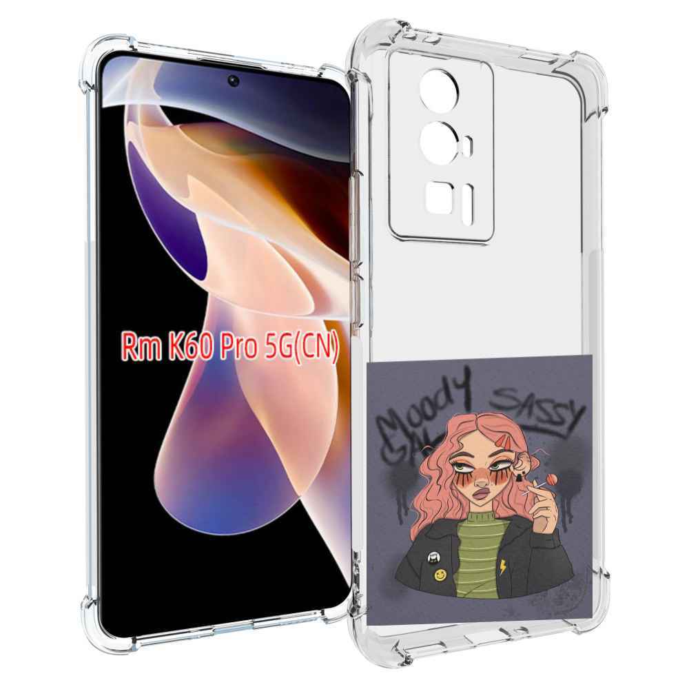 

Чехол MyPads дерзкое-настроение женский для Xiaomi Redmi K60 Pro, Прозрачный, Tocco