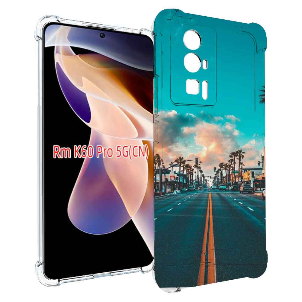 

Чехол MyPads дорога-в-лос-анджелес для Xiaomi Redmi K60 Pro, Прозрачный, Tocco