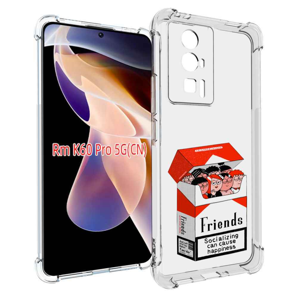 Чехол MyPads друзья для Xiaomi Redmi K60 Pro