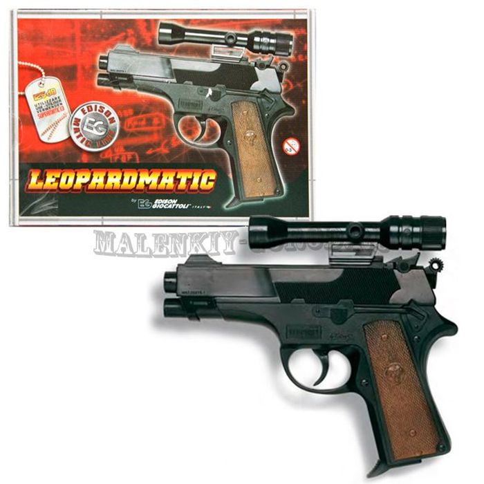 Edison Пистолет игрушечный Leopardmatic Police Matic Line 17,5 см 0219/26