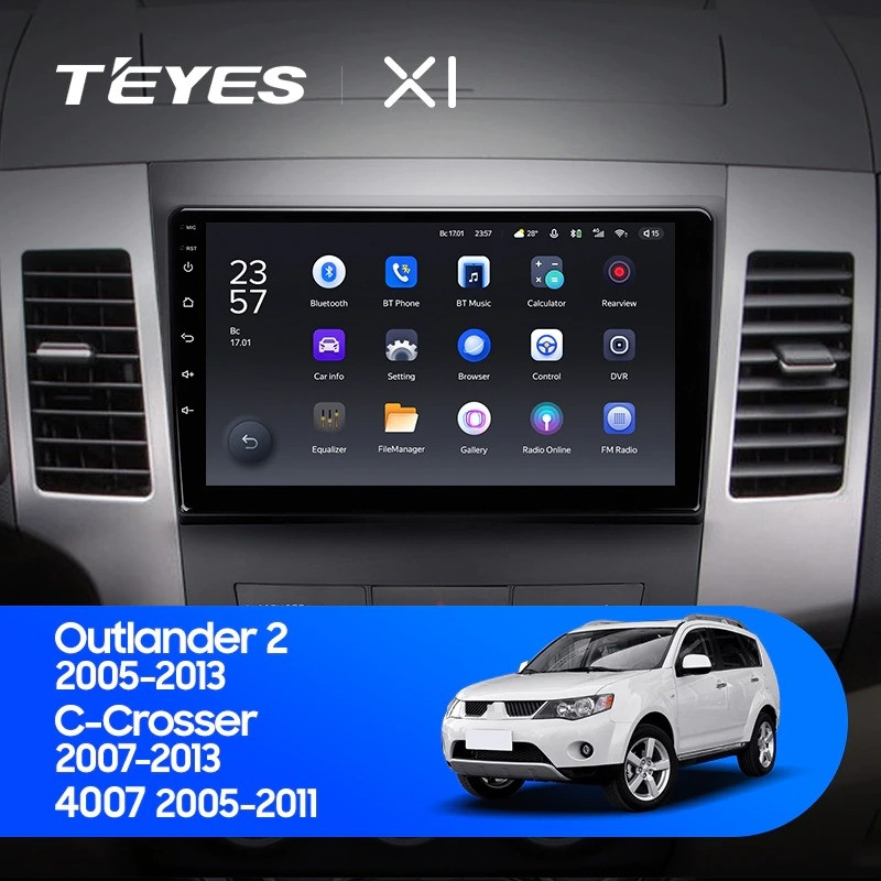 Штатная магнитола Teyes X1 4G 232 Citroen C-Crosser 1 2007-2013 Тип-B 2750000₽