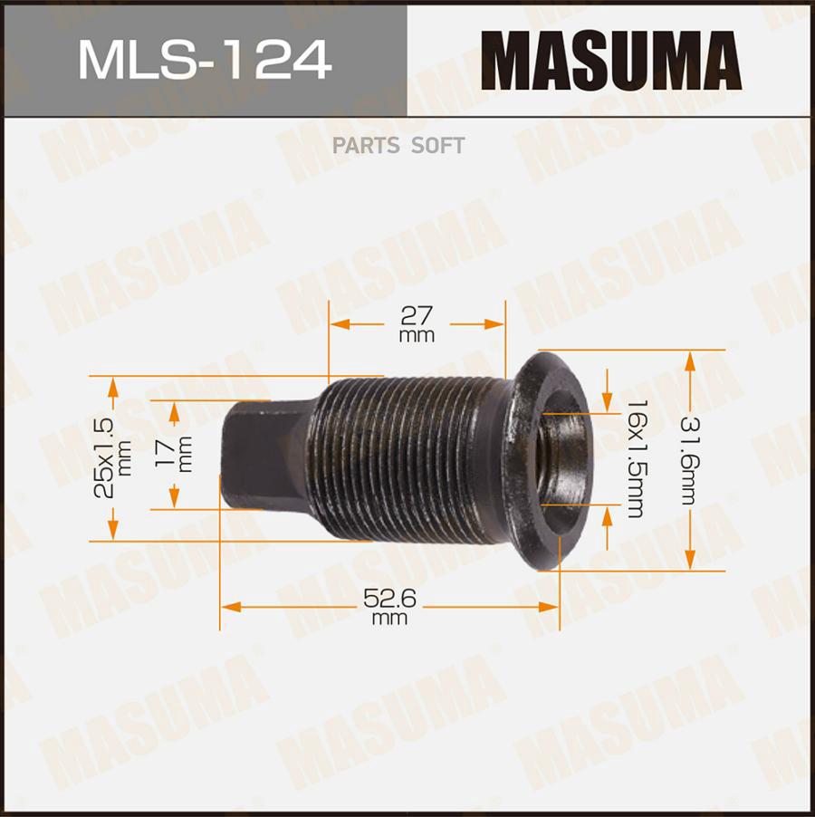 

Футорка колесная MASUMA mls124