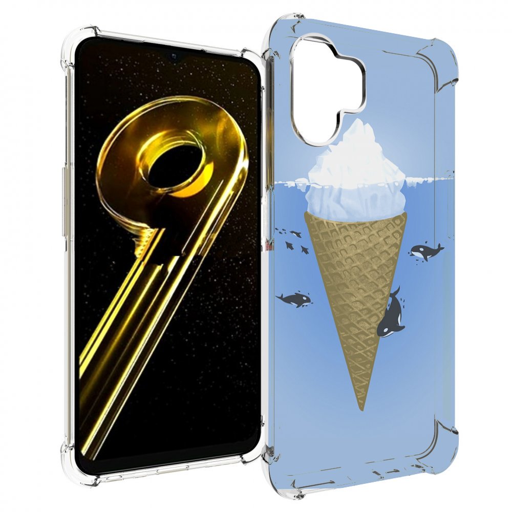 

Чехол бампер MyPads мороженное-у-косаток для Realme 10 5G против..., Прозрачный, Tocco