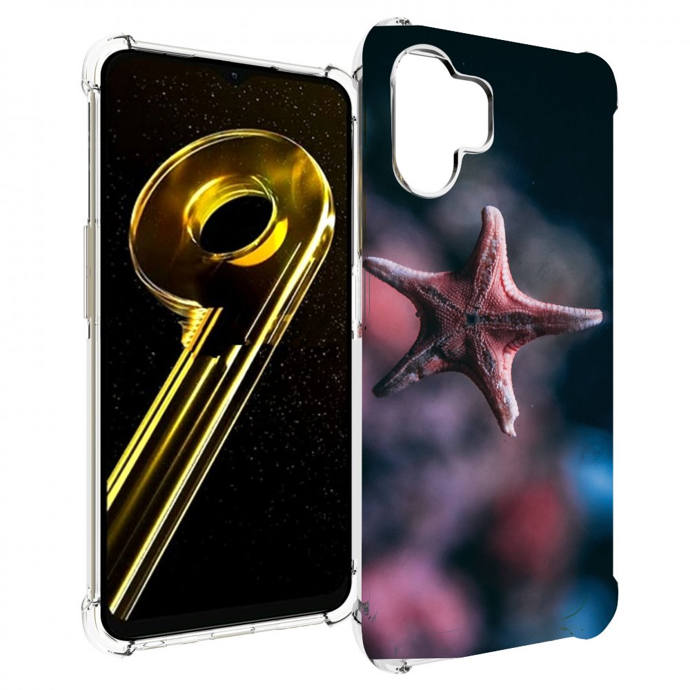 

Чехол бампер MyPads морская-звезда---starfish для Realme 10 5G п..., Прозрачный, Tocco