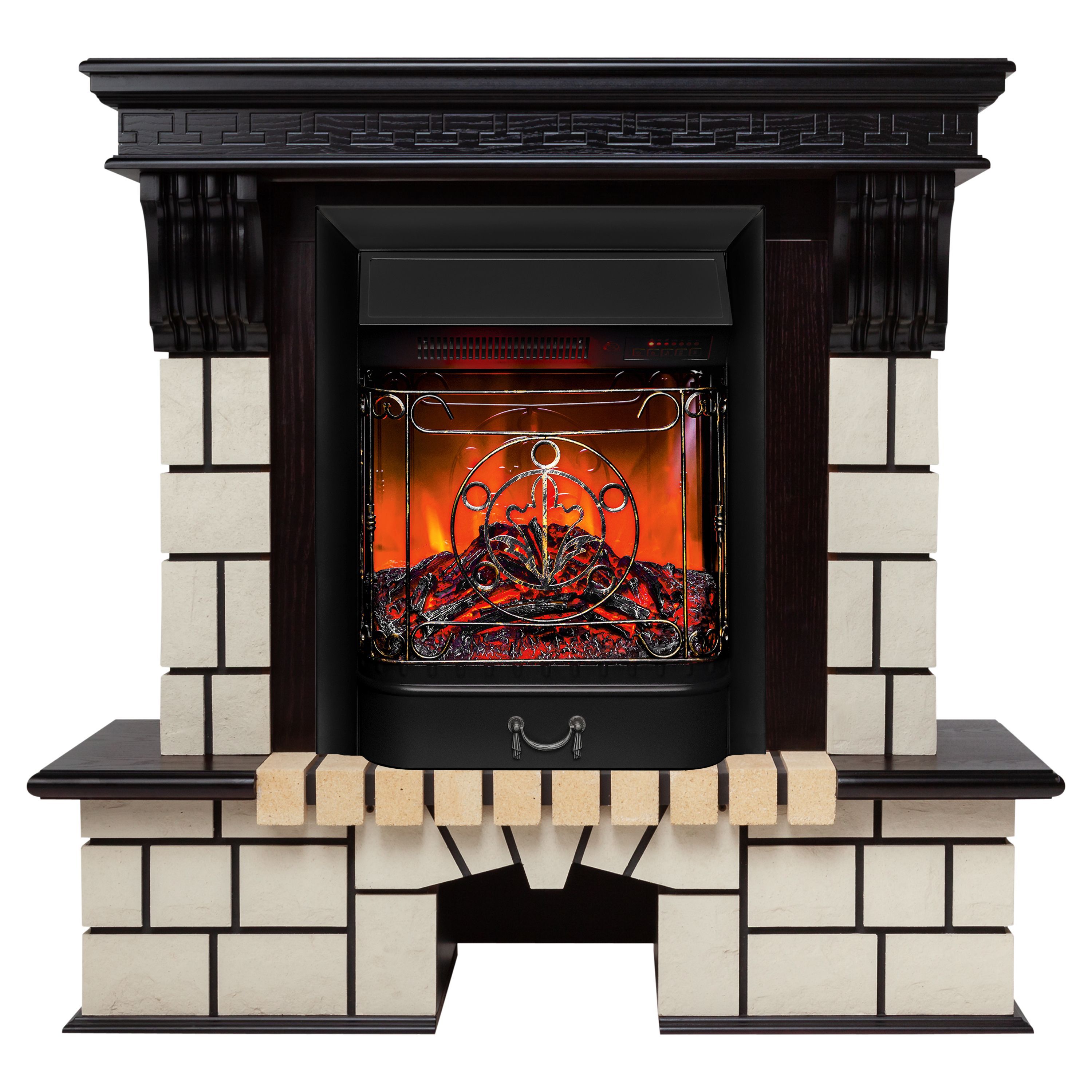 

Электрокамин RealFlame Stone R STD/EUG AO-287 с очагом Majestic Lux Black, STONE R STD/EUG AO-287 с очагом Majestic Lux Black