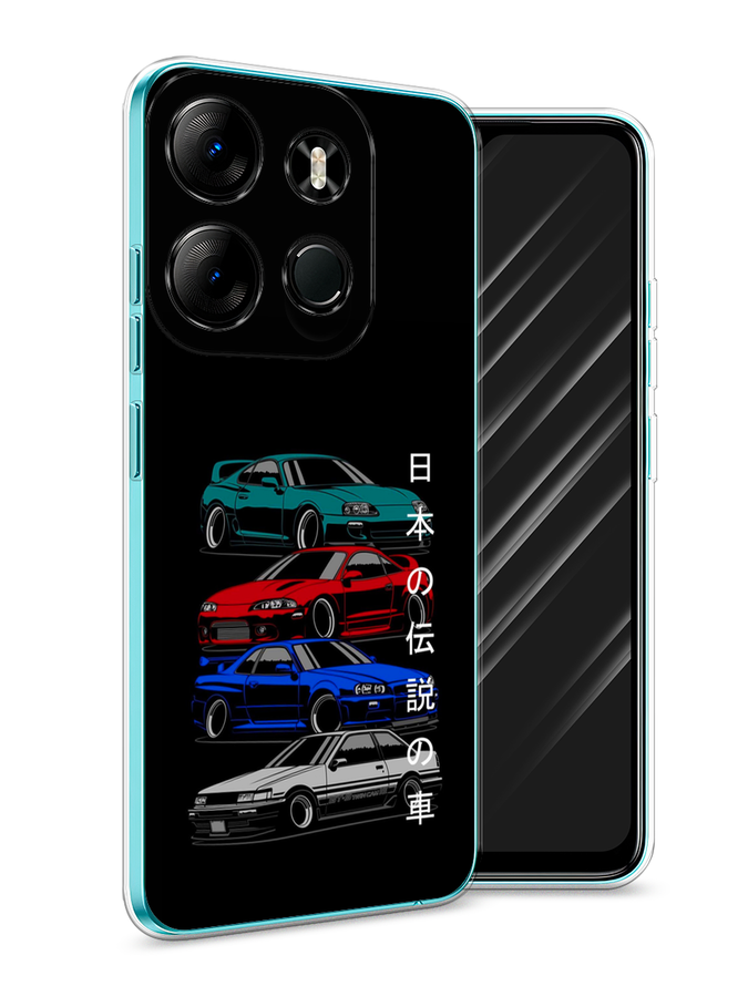 

Чехол Awog на Tecno Spark Go 2023"JDM Legend cars", Зеленый;красный;синий, 3103750-5