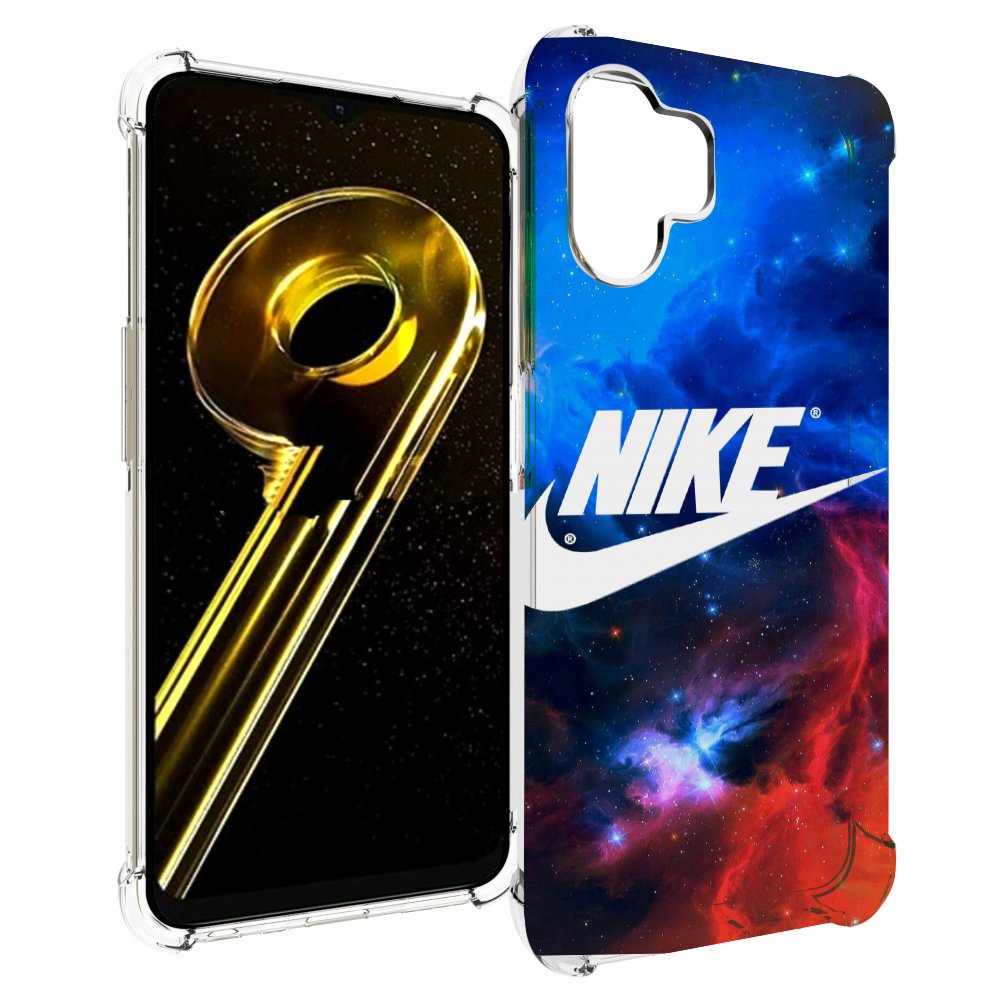 

Чехол бампер MyPads найк в космосе для Realme 10 5G противоударный, Прозрачный, Tocco