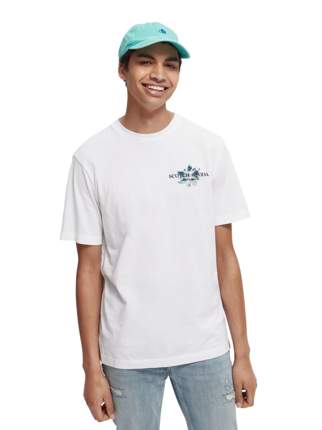 

Футболка мужская Scotch & Soda 166652/0006 белая L, 166652/0006