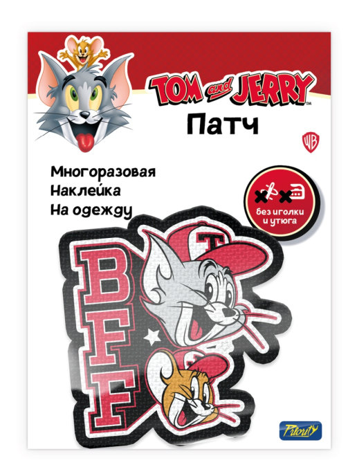 

Нашивка на одежду PrioritY Том и Джерри, Разноцветный