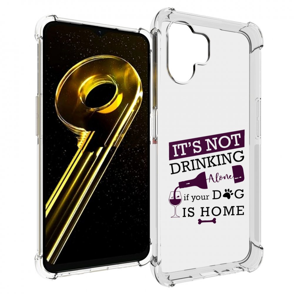 

Чехол бампер MyPads не-пей-один-дома для Realme 10 5G противоуда..., Прозрачный, Tocco