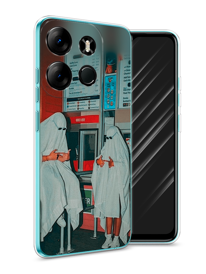 

Чехол Awog на Tecno Spark Go 2023"Chillin Killin", Красный, 3103750-9