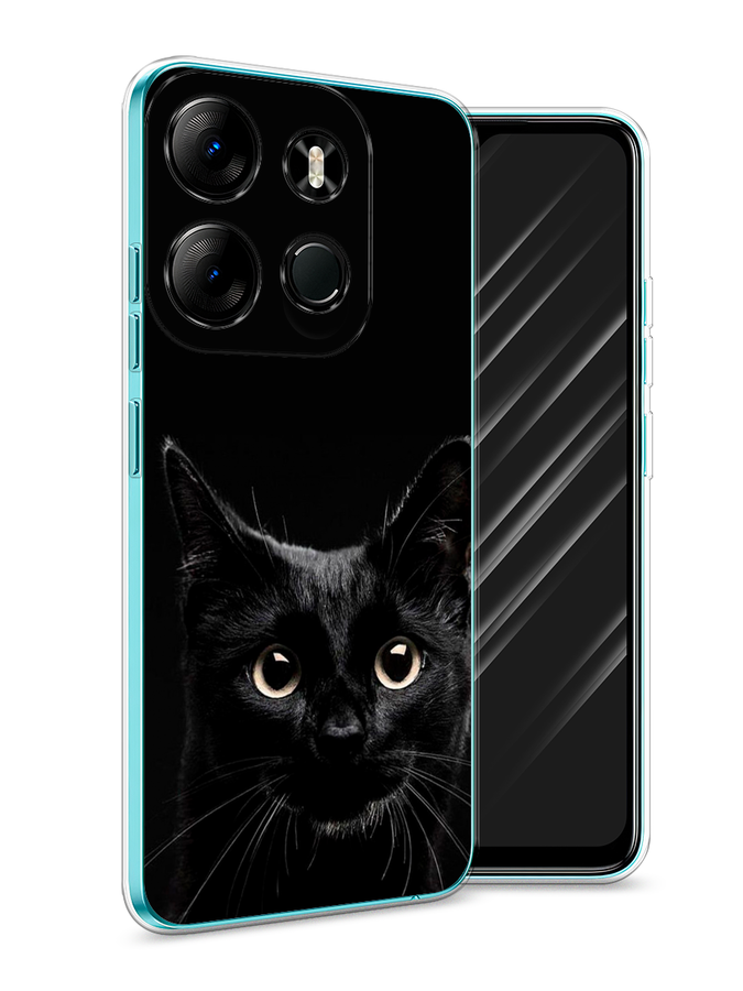 

Чехол Awog на Tecno Spark Go 2023"Добрый кот", Черный, 3103750-1