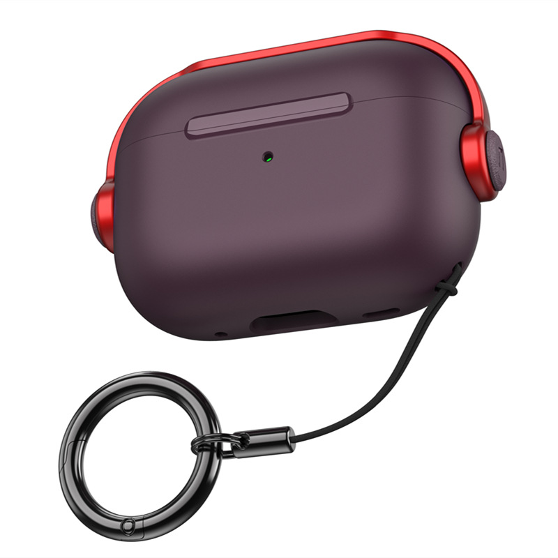 

Чехол для наушников Aks-Guard для Apple AirPods 3 Stand фиолетовый и красный, Apple AirPods 3