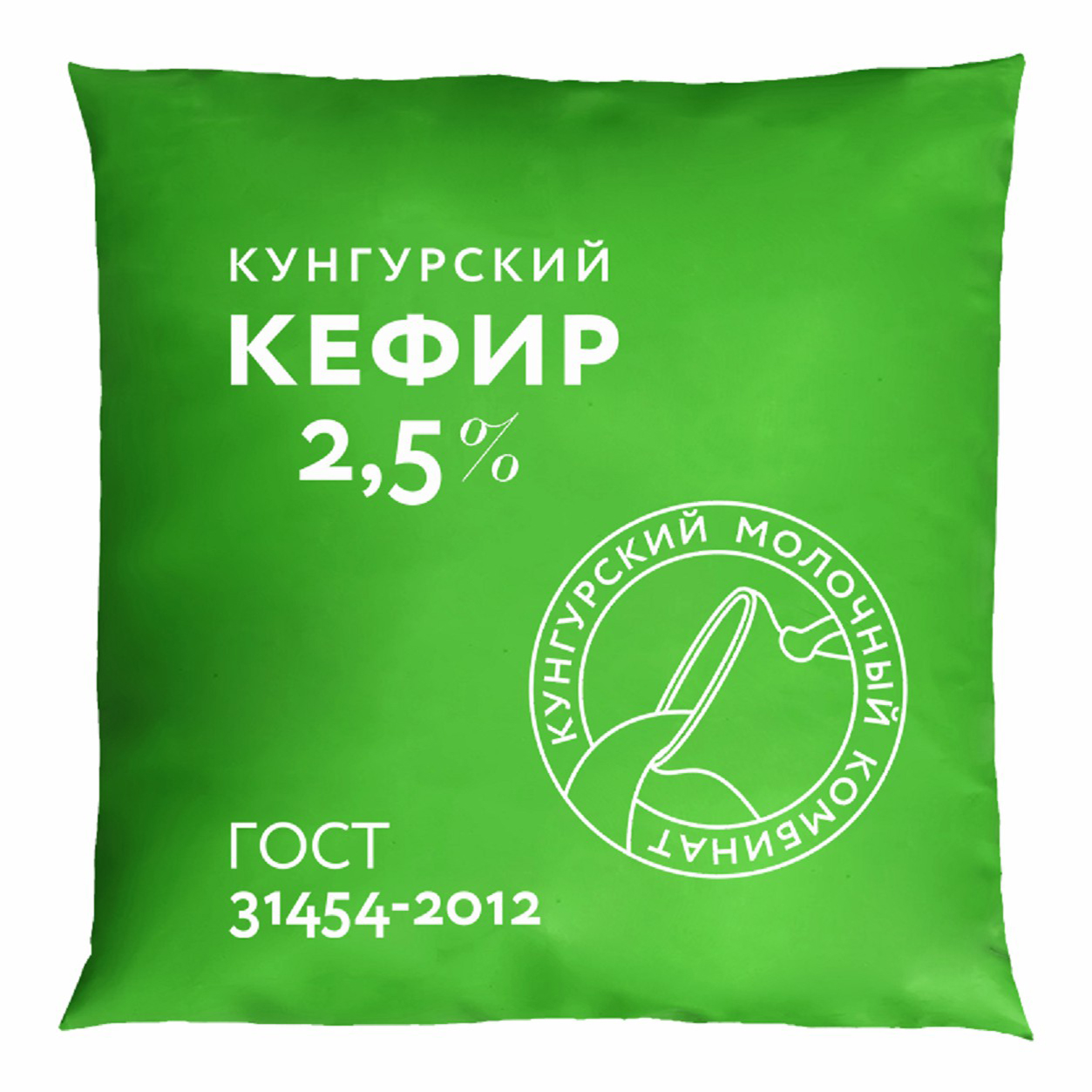 

Кефир Кунгурский молочный комбинат 2,5% БЗМЖ 400 г