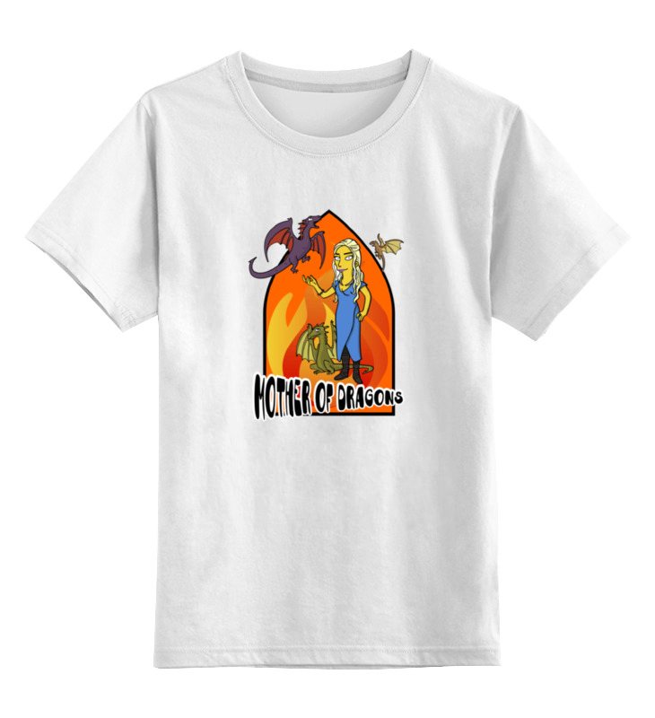 

Футболка детская Printio Mother of dragons цв. белый р. 116, Mother of dragons