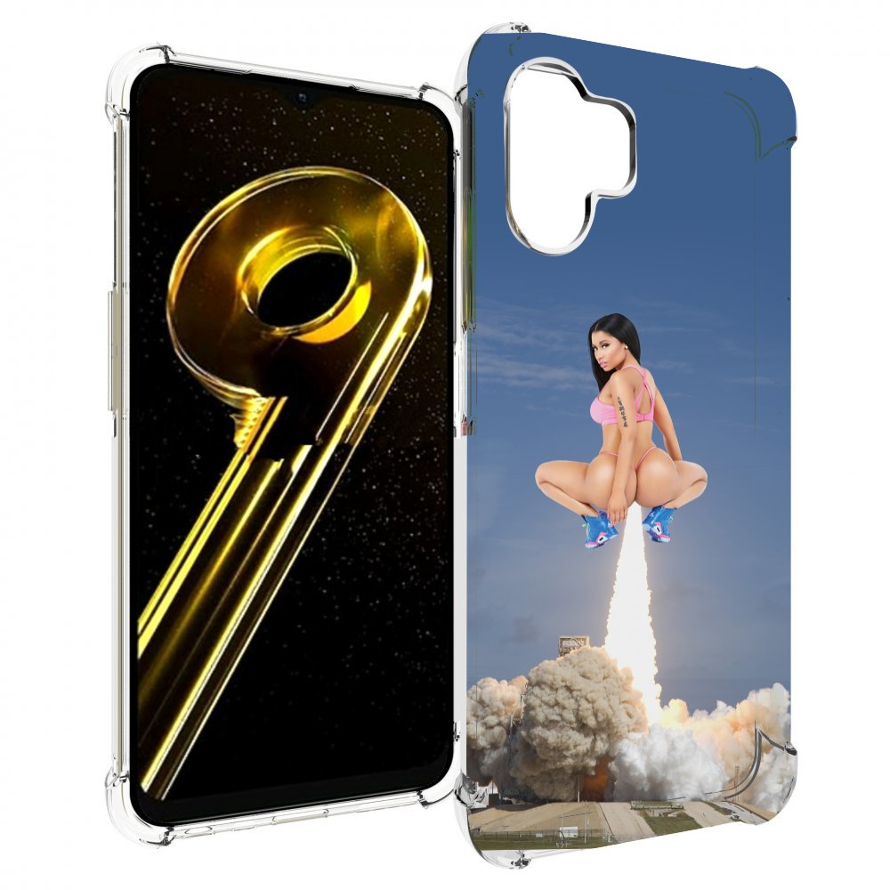 

Чехол бампер MyPads ники-минаж-ракета детский для Realme 10 5G п..., Прозрачный, Tocco