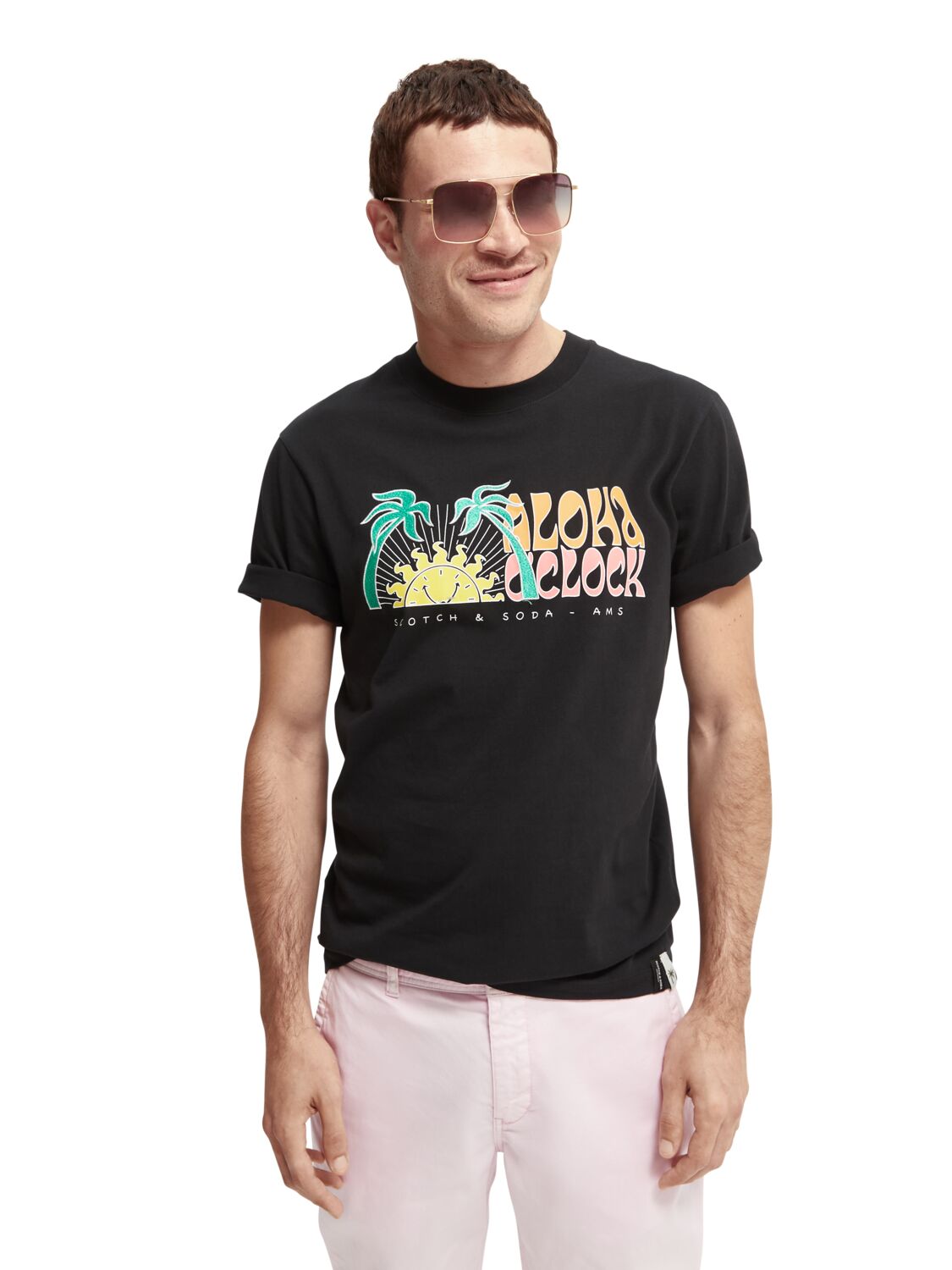 

Футболка мужская Scotch & Soda 165926/0008 черная L, 165926/0008