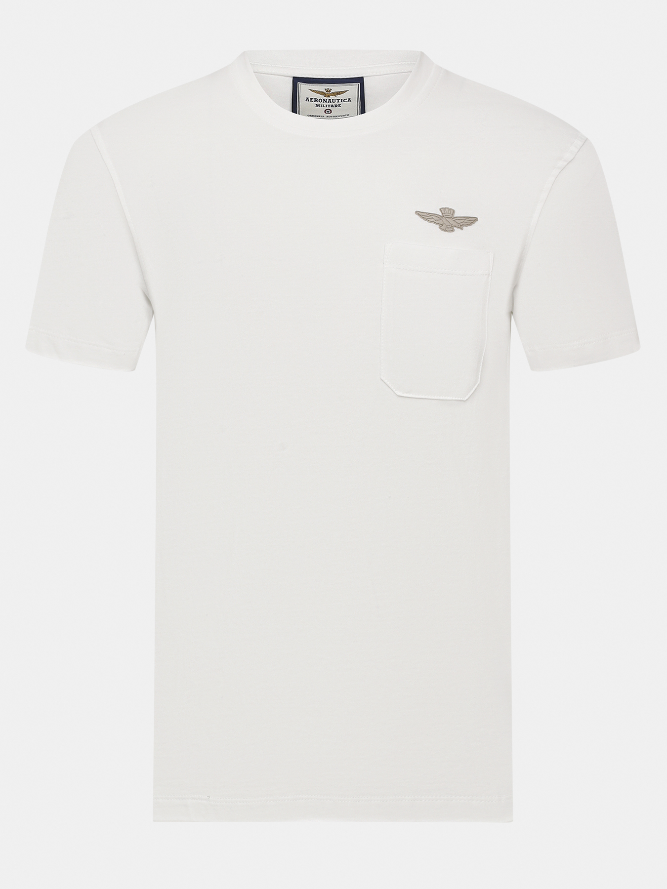 

Футболка мужская Aeronautica Militare 477365 белая 44 RU, Белый, 477365