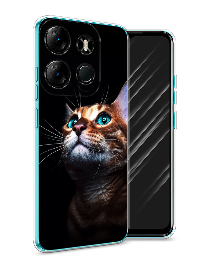 

Чехол Awog на Tecno Spark Go 2023"Мечтательный кот", Коричневый, 3103750-1
