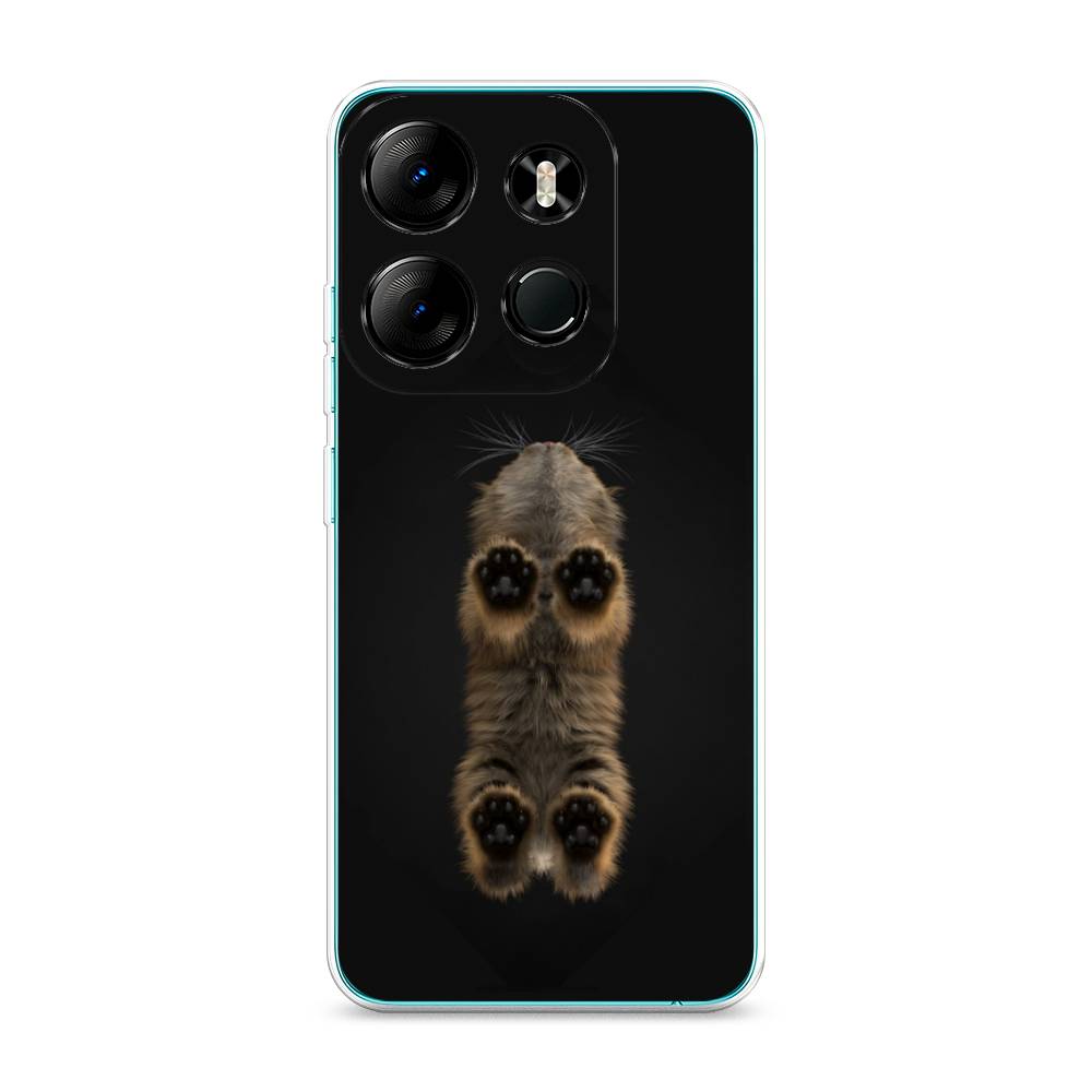 

Чехол Awog на Tecno Spark Go 2023"Кошачьи лапки", Черный, 3103750-1