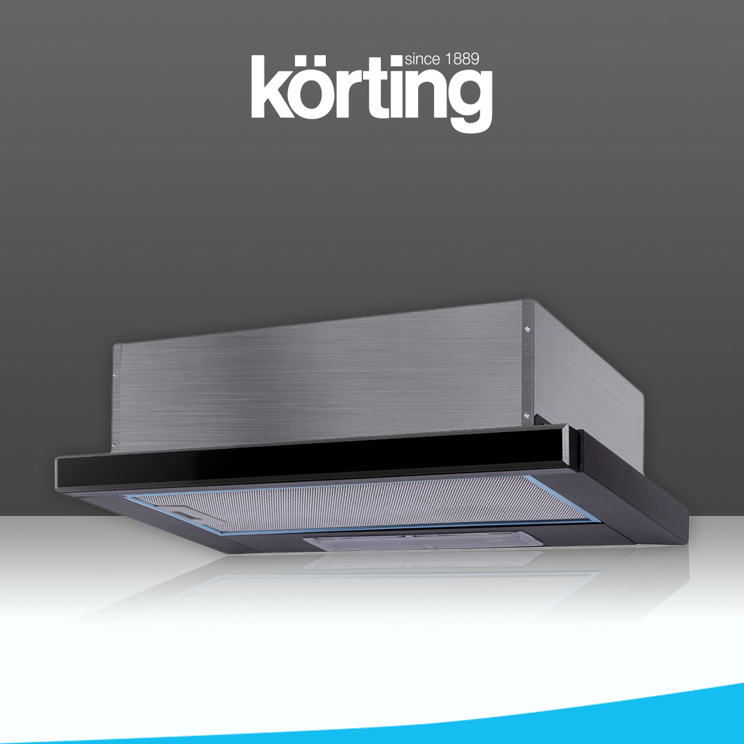 Вытяжка встраиваемая Korting KHP 6501 GN черная диван кровать шарм дизайн шарм 160 экокожа черная и узоры