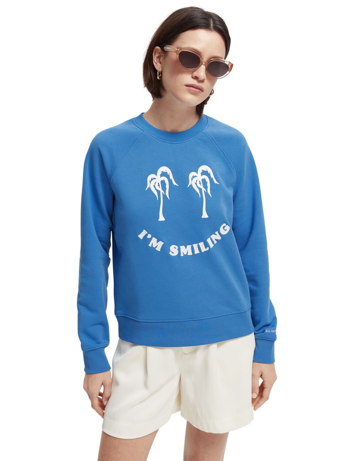 

Свитшот женский Scotch & Soda 166605/0789 голубой S, 166605/0789