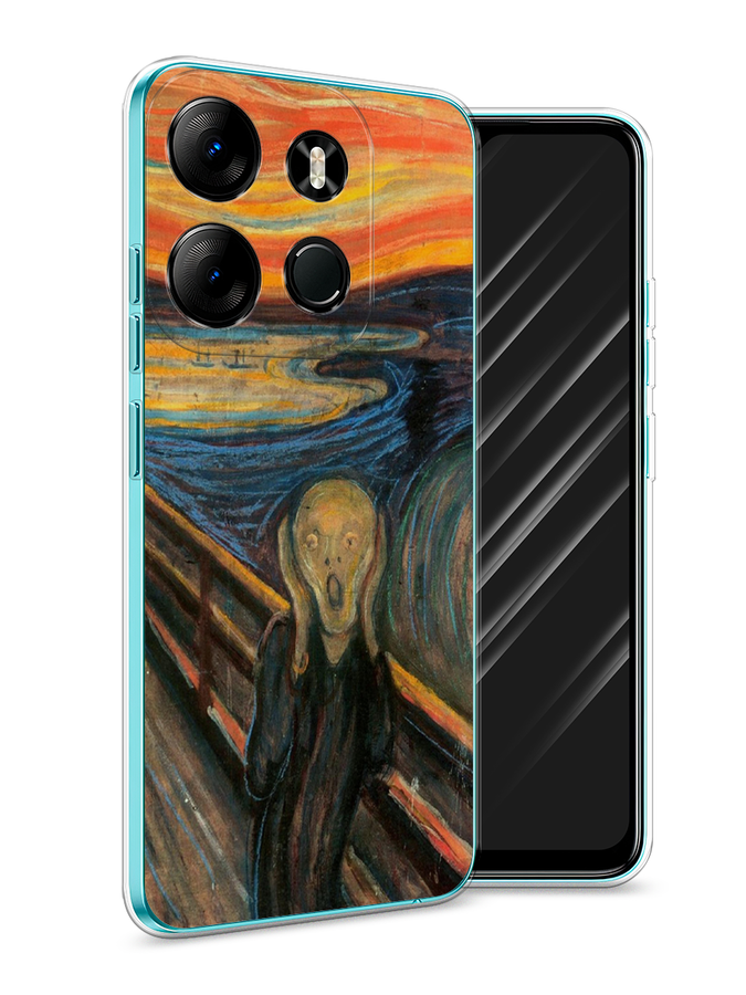 

Чехол Awog на Tecno Spark Go 2023"Крик", Оранжевый;синий;серый, 3103750-9
