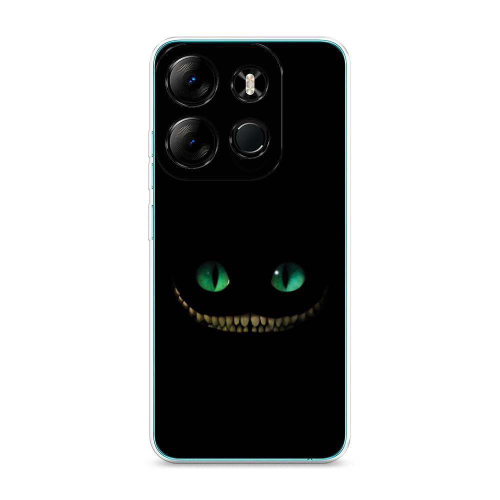 

Чехол Awog на Tecno Spark Go 2023"Зеленоглазый чеширский кот", Черный, 3103750-10