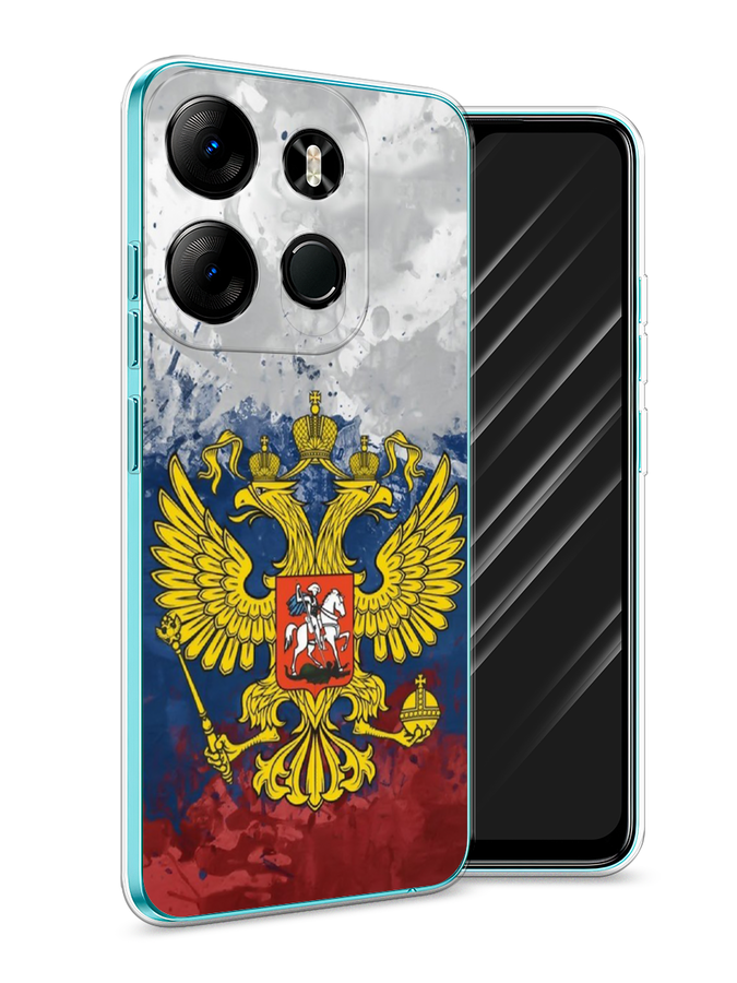 

Чехол Awog на Tecno Spark Go 2023"РФ", Белый;синий;красный, 3103750-5