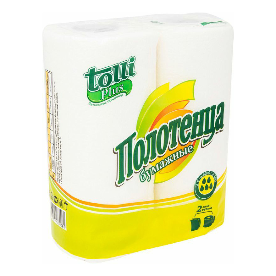 

Бумажные полотенца Tolli Plus 2 слоя 2 шт.