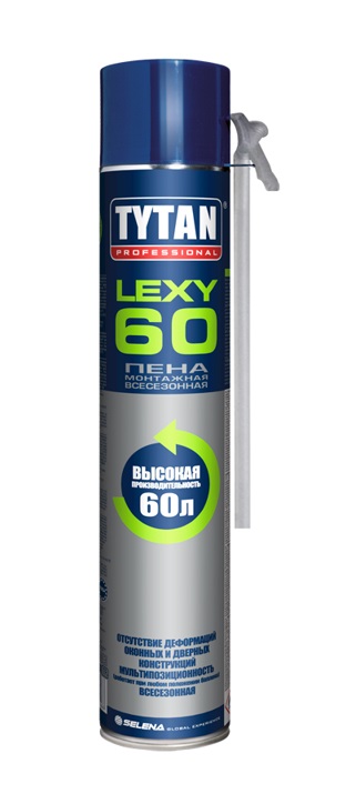 Пена монтажная Lexy 60 О2 всесезонная TYTAN 59483 18044