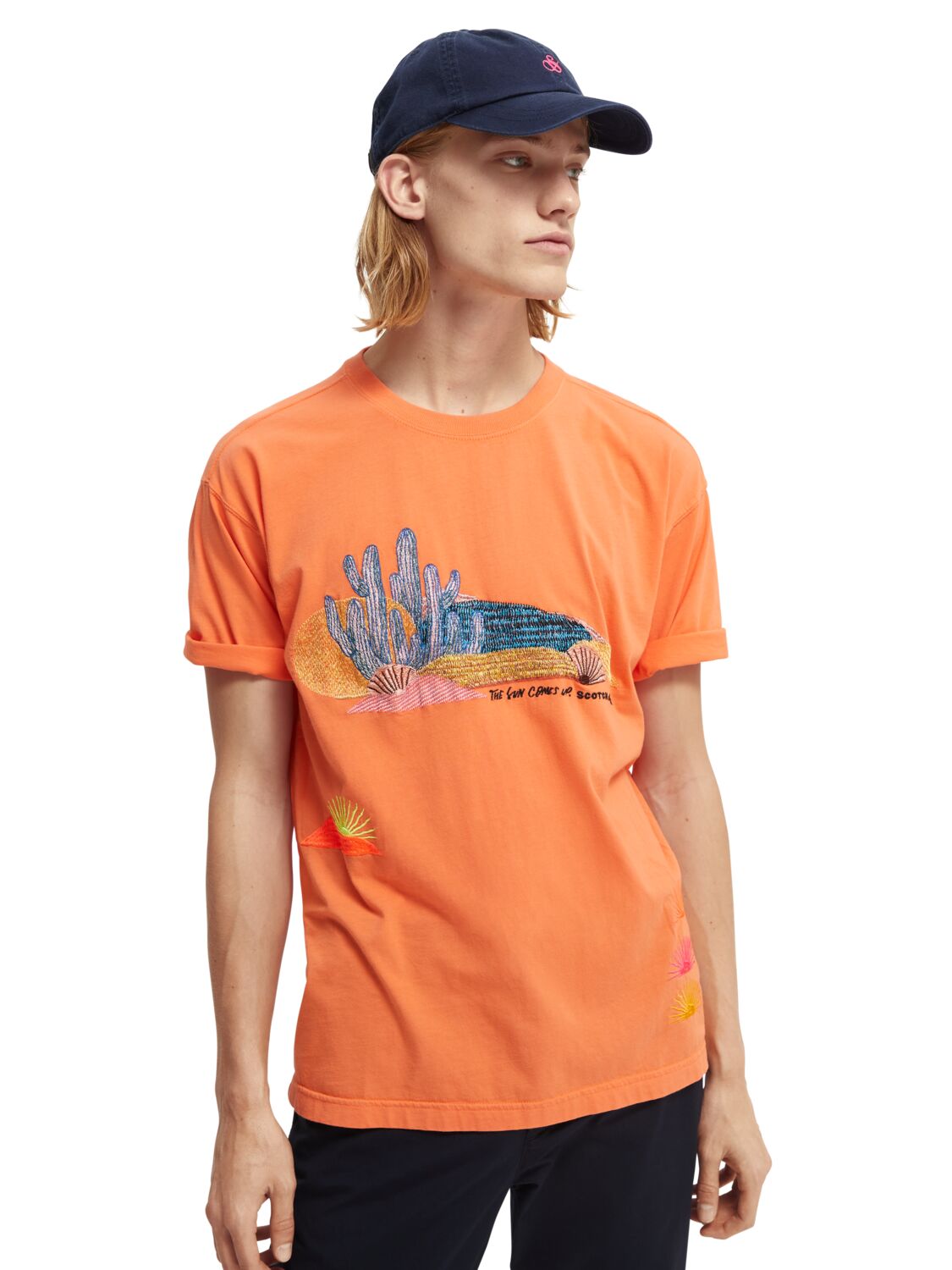 

Футболка мужская Scotch & Soda 165900/0406 оранжевая L, 165900/0406