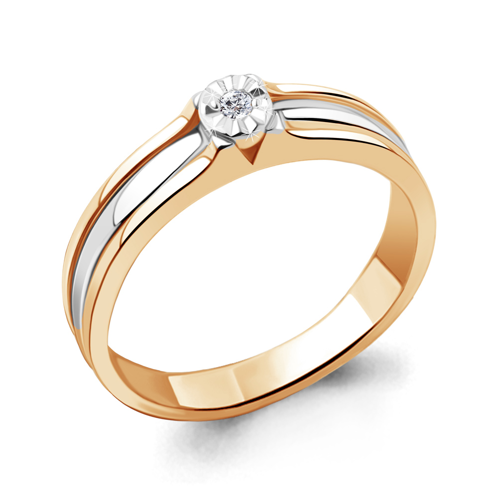 

Кольцо из красного золота с бриллиантом Aquamarine Aquamarine 963921к_585_кз р. 18, 963921к_585_кз