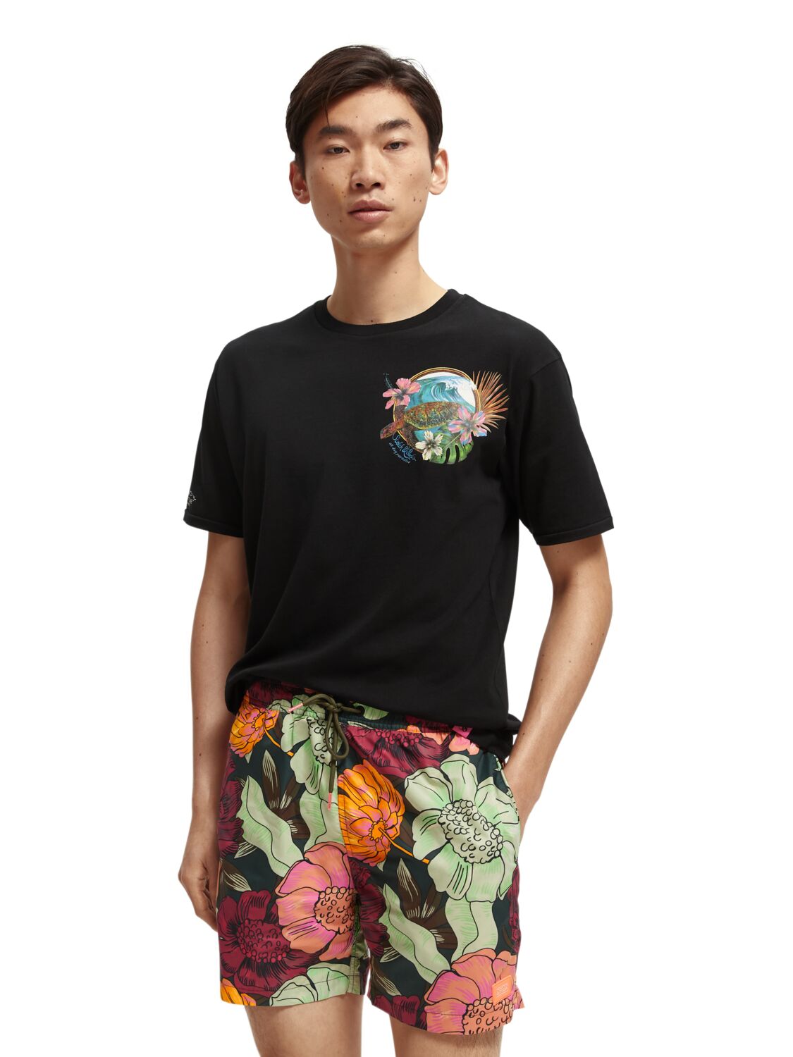 

Футболка мужская Scotch & Soda 166048/0008 черная M, 166048/0008