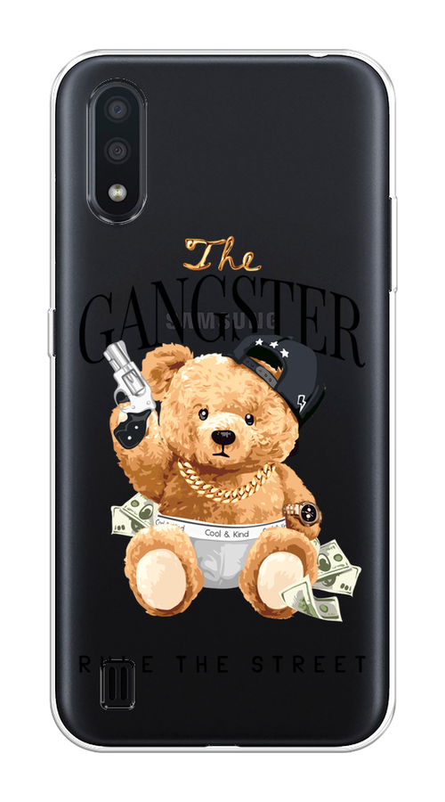 

Чехол на Samsung Galaxy A01 "The Gangster", Бежевый;серый;черный, 29550-6