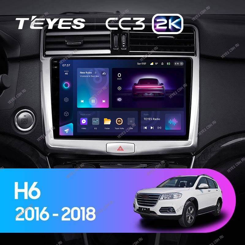 Штатная магнитола Teyes CC3 2K 432 Haval H6 2016-2018 3800000₽