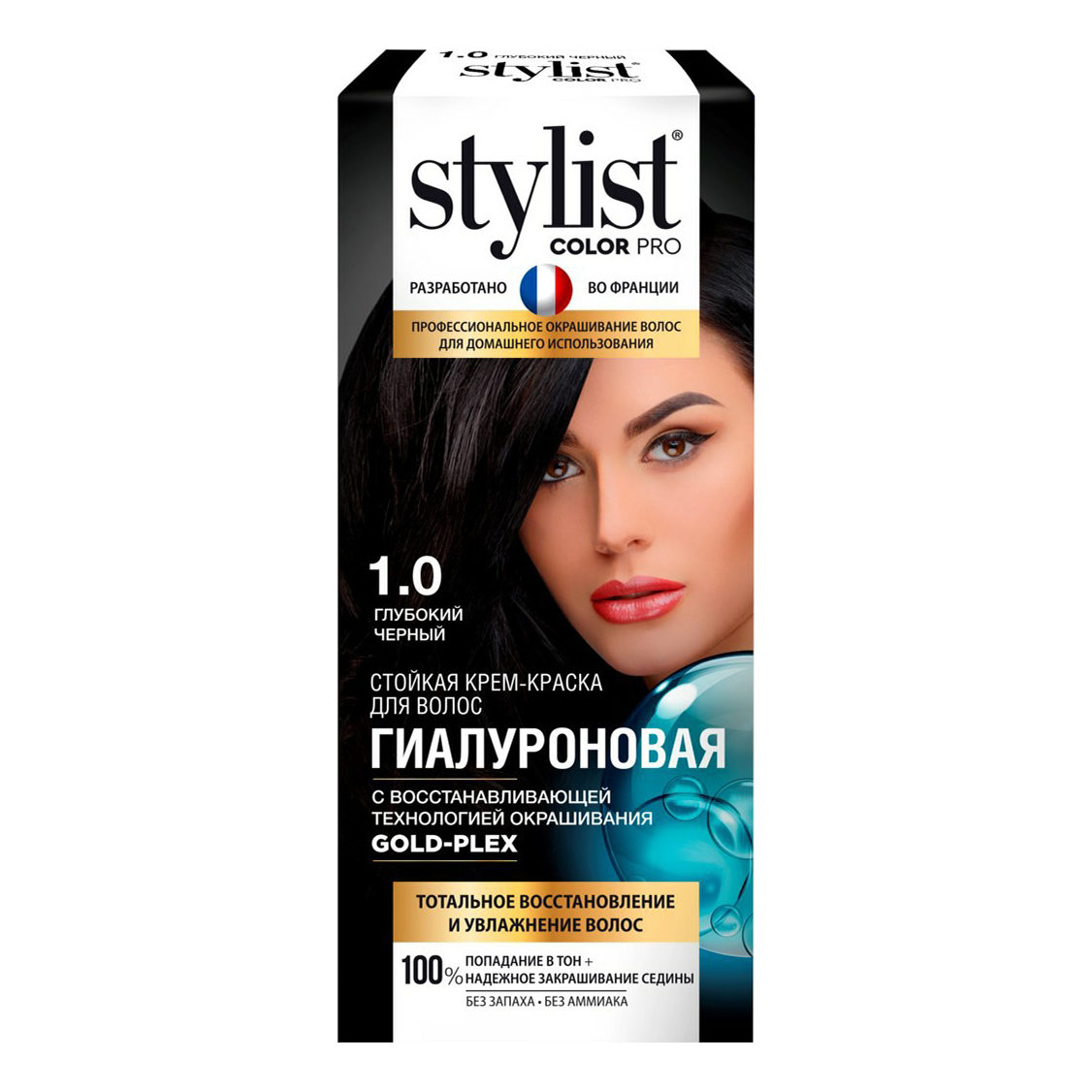 Купить Крем-краска для волос Stylist Color Pro Глубокий черный 115 мл
