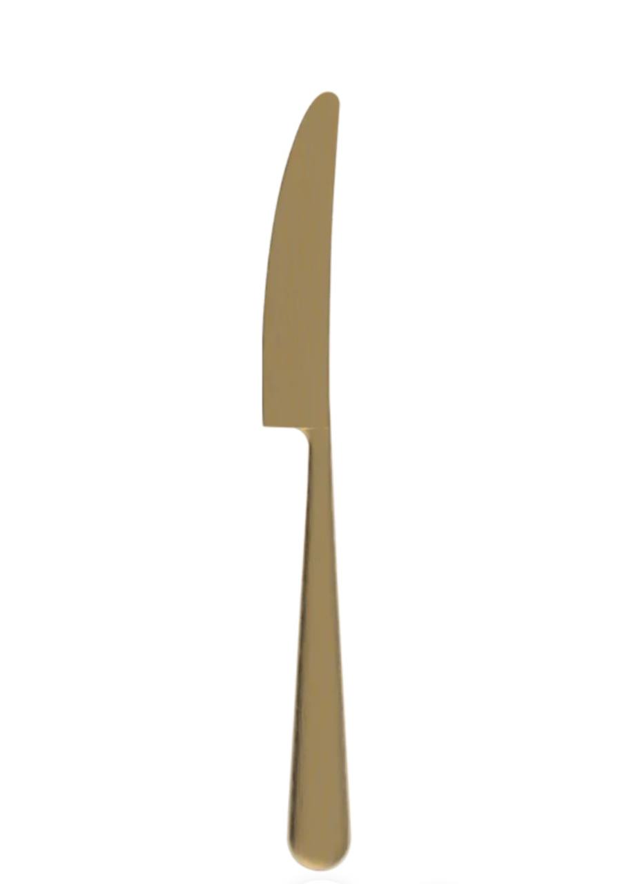 Обеденный нож Loveramics Chateau 23 cm, латунь