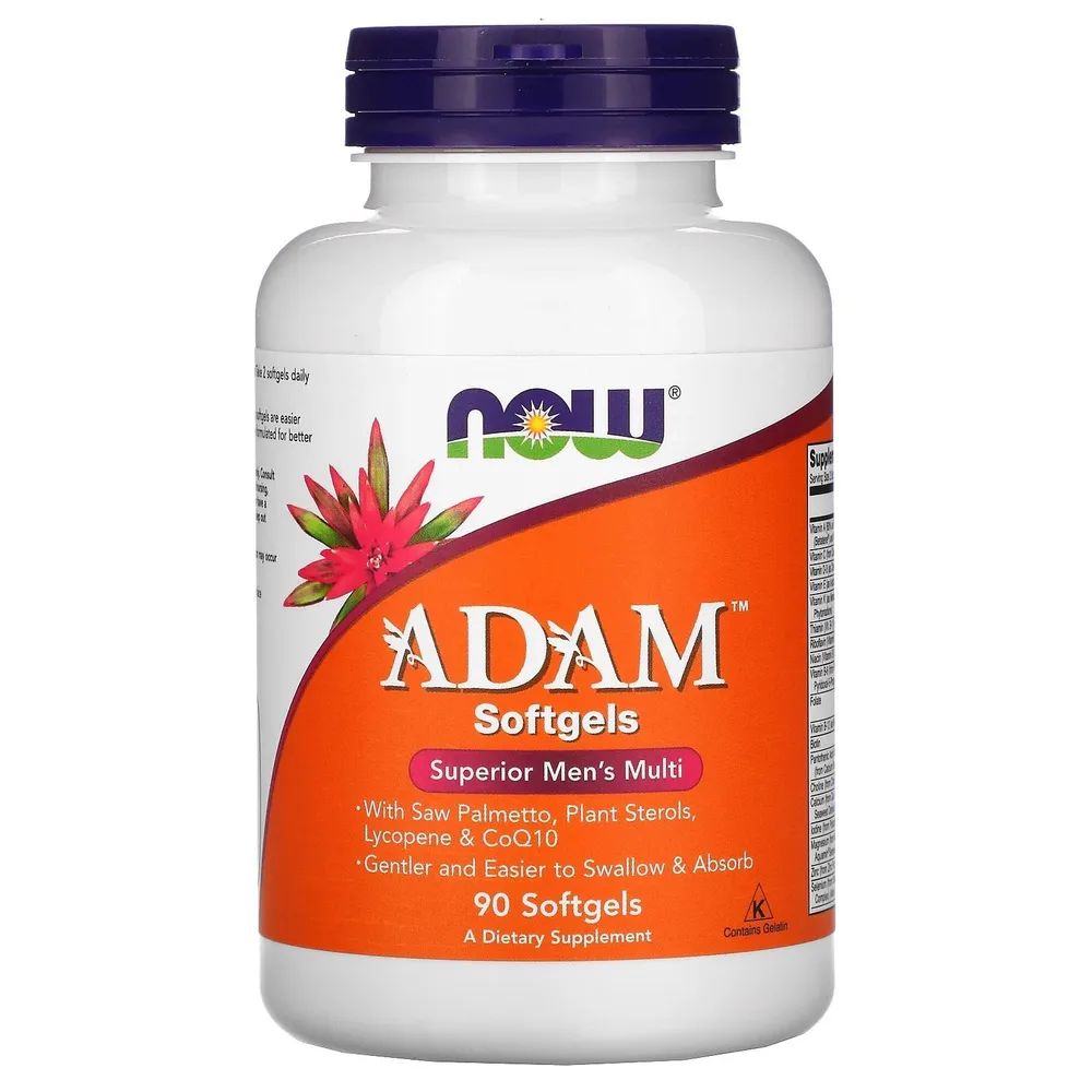 

NOW АДАМ (ADAM), витамины для мужчин, softgels 90 шт