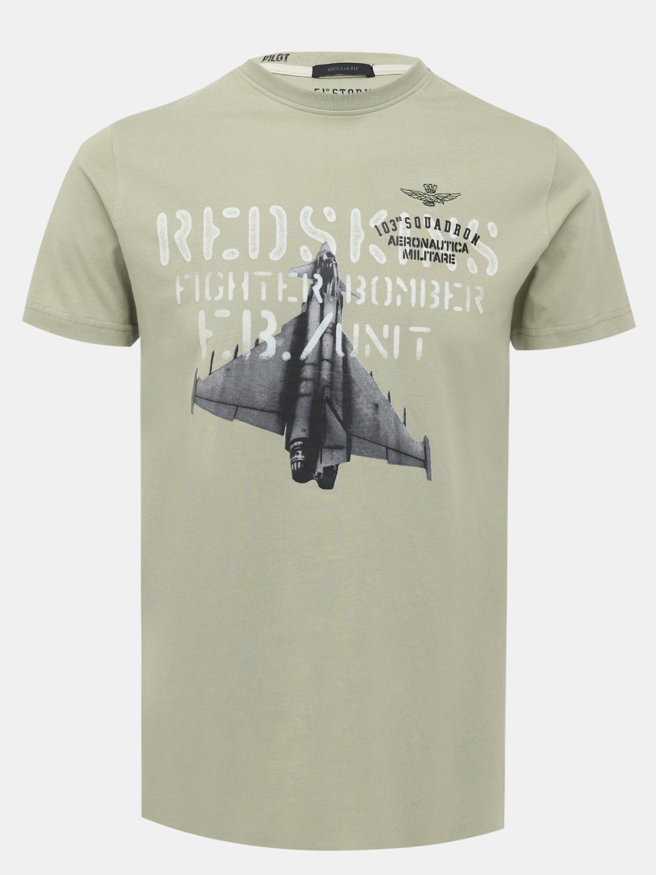 

Футболка мужская Aeronautica Militare 479376 зеленая 48 RU, Зеленый, 479376