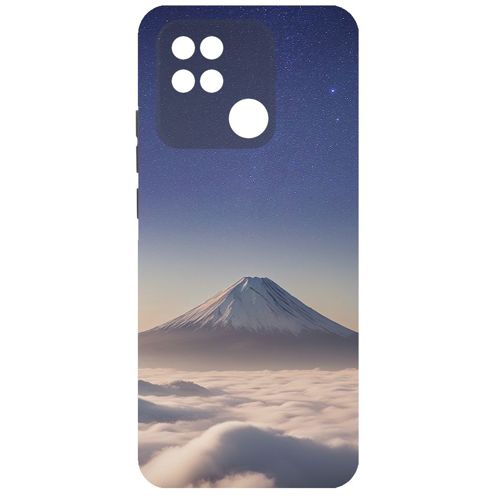 

Чехол-накладка Krutoff Soft Case Япония, Фудзияма для Xiaomi Redmi 10C черный