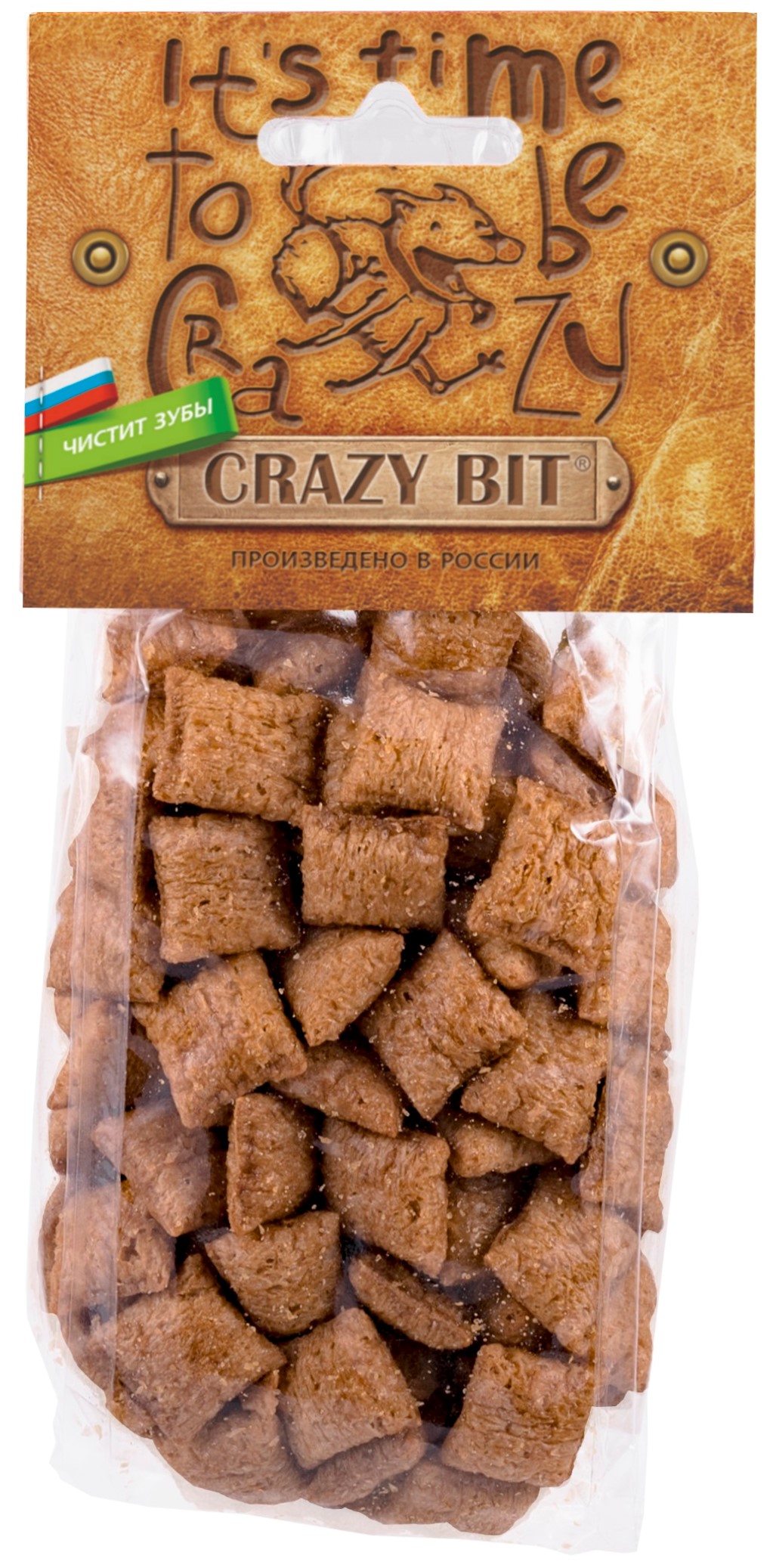 

Лакомство для собак TiTBiT Crazy Bit Хрустящие подушечки с ягненком, 65г
